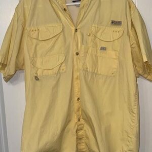 Columbia Sunlit Yellow Button-Up Shirt